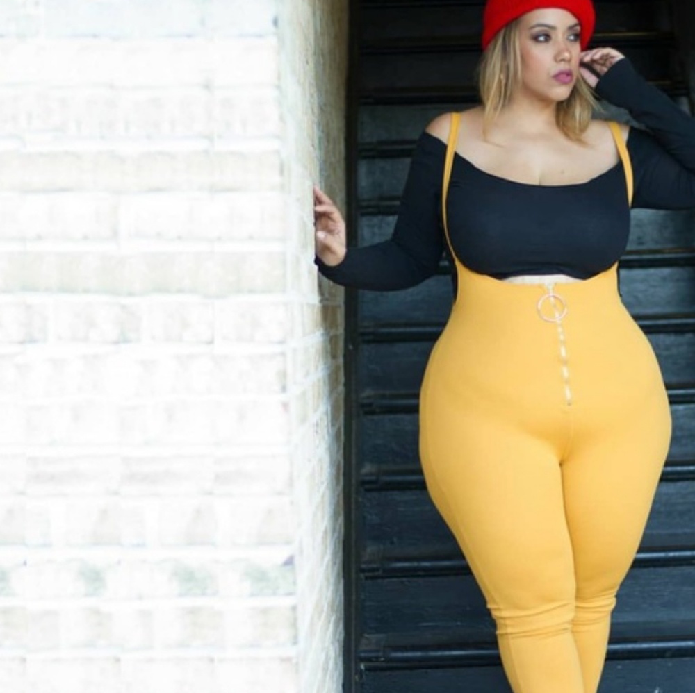 Fashion Nova Mustard jumpsuit